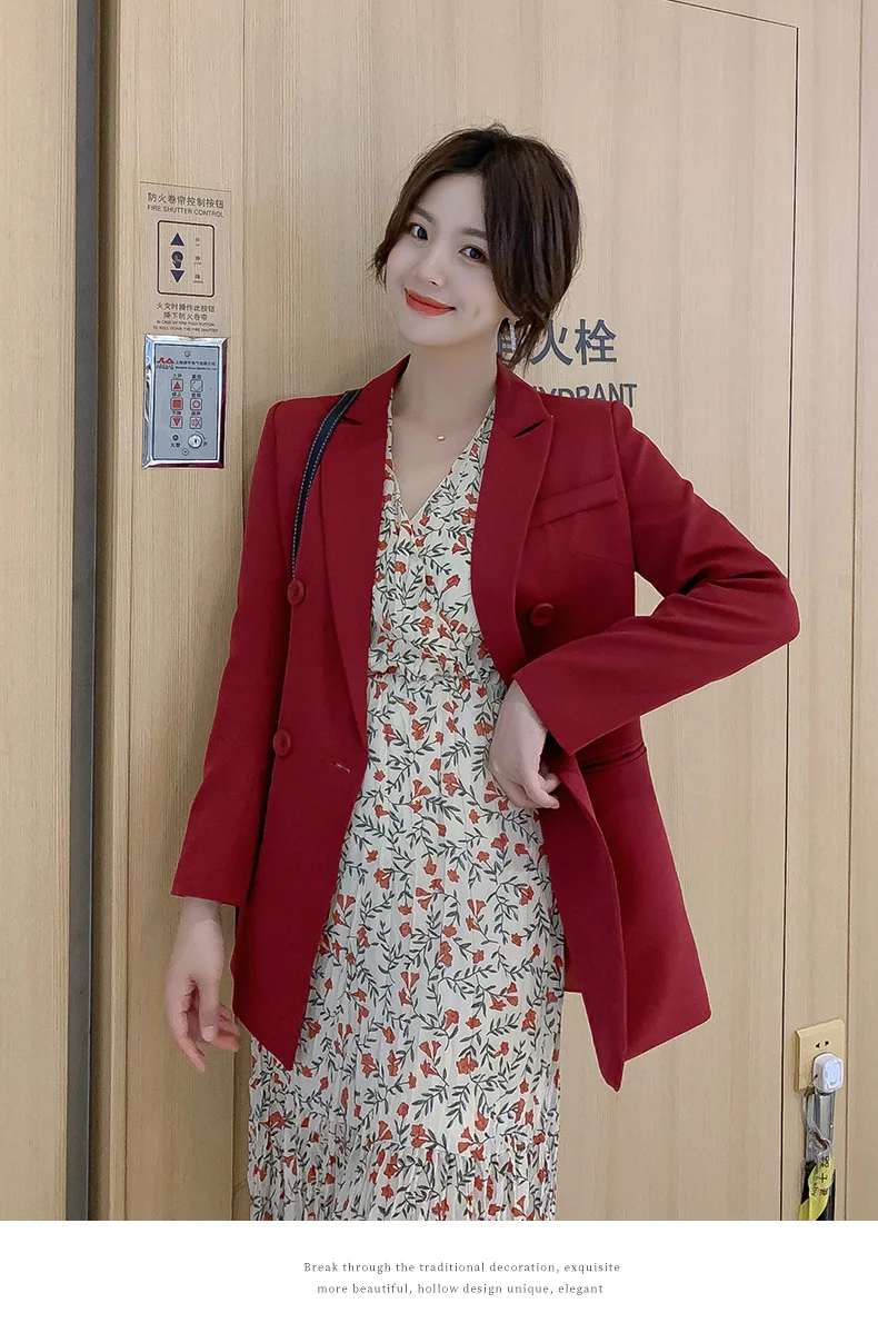 Women Blazers and Jackets Autumn New Style The Korean Version Suit Stylish Blazer Woman Loose Double-breasted Suit