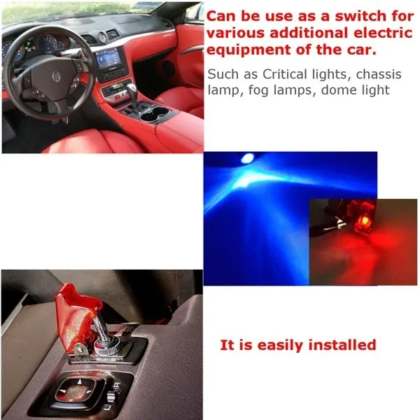 12V 20A Car Auto Cover LED Light Toggle Rocker Switch Control On/Off Car Truck