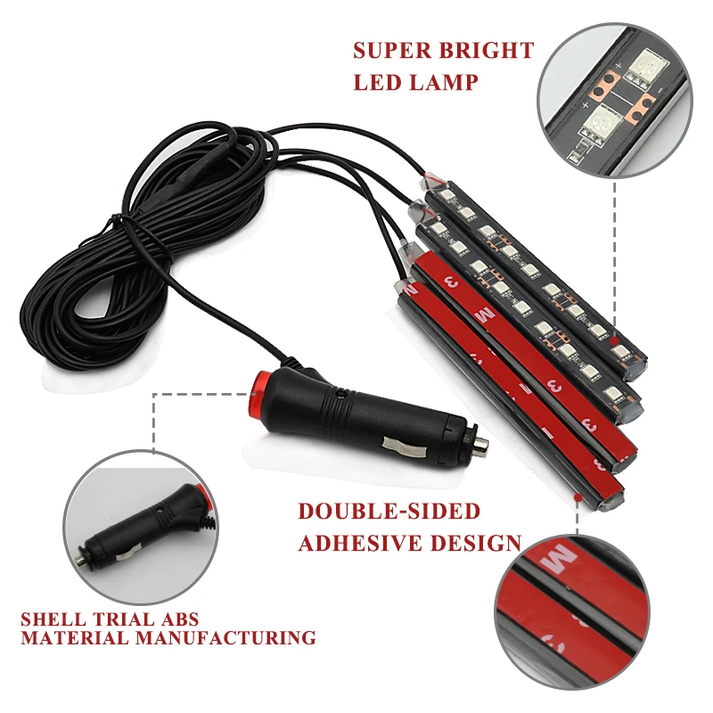 Декоративная светодиодная лампа для салона автомобиля Стайлинг Volvo S40 S60 S80 S90 XC60