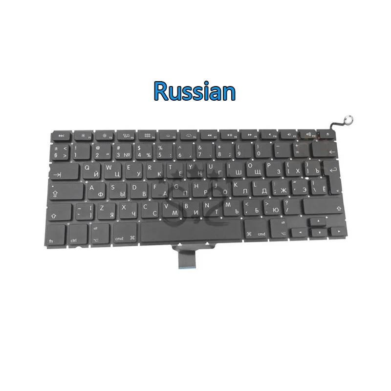 A1278 Франция/немецкий/Италия/Испания/русский/Корея/Великобритания/США Keyoard для Macbook Pro 1" Keyborad 2009-2012 года