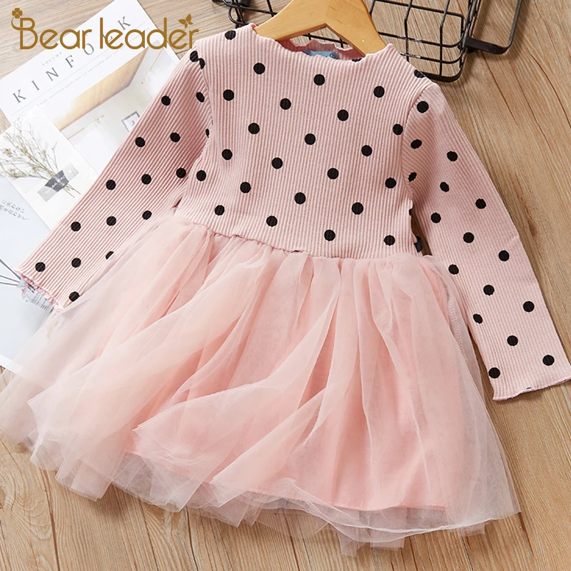 Bear Leader Girls Dress New Spring Girl Party Dresses Sweet Kids Princess Long Sleeve Hooded Kid Clothing Children Vestido | Детская
