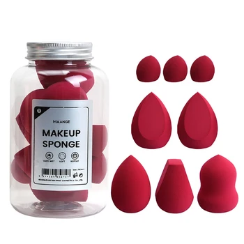 

8pcs/box Soft Makeup Sponge Portable Multi Shape Size Foundation Concealer Cream Puff Wet Dry Use Cosmetic Puff Makeup Tools