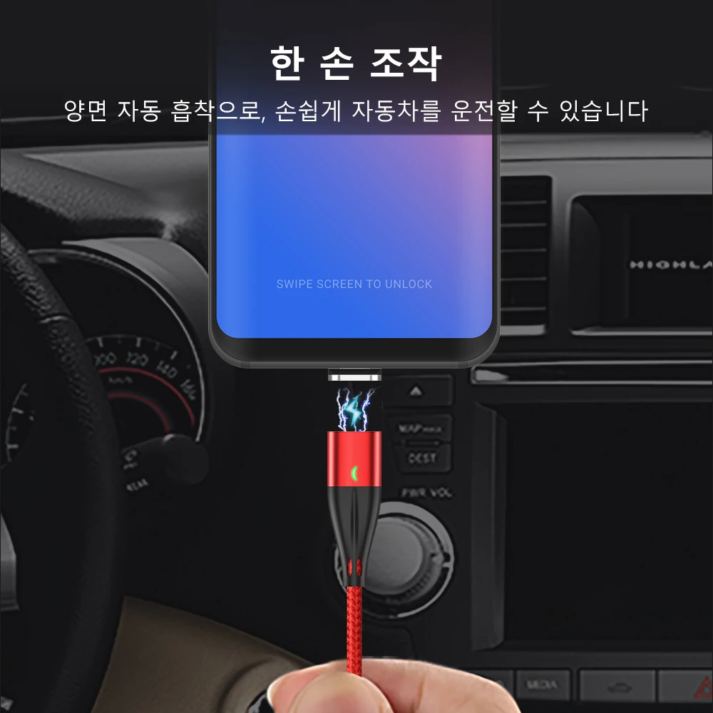TOPK 3A usb type-C Магнитный кабель для Xiaomi Redmi Note 7 кабель передачи данных для быстрой зарядки для samsung Galaxy S9 S8 Note 9 type-C кабель