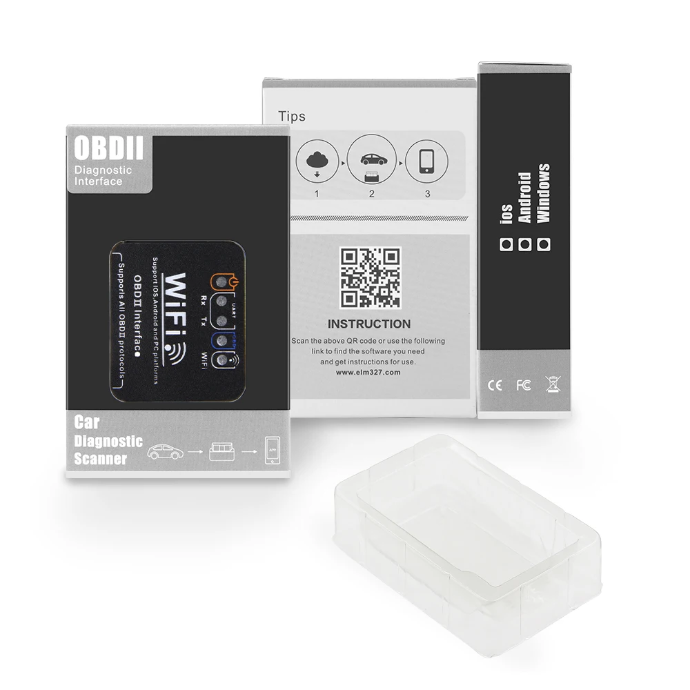 10 шт. ELM 327 V1.5 wifi OBD2 wifi сканер PIC18F25K80 ODB2 ELM327 V1.5 wifi для Android/IOS OBD 2 OBD2 автомобильный диагностический инструмент