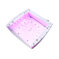 Magic Ice Flowers Colorful Cordless 48w UV LED Nail Lamp Wireless Charging Nail Lamp for Curing Gel Nail Polish Red Light LEDs 2