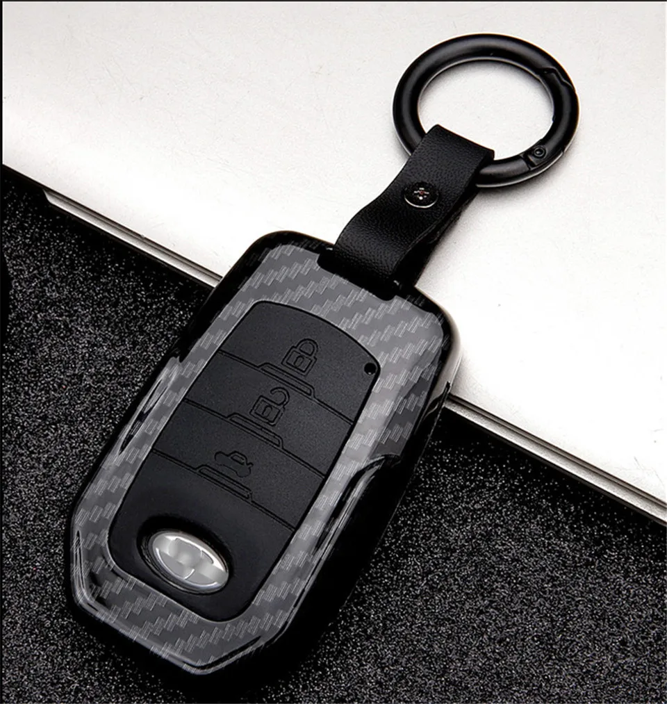 Di alta qualità In fibra di Carbonio New car key caso di shell della copertura Completa Per Toyota Crown Highlander new RAV4 Camry Carola Leling prado 2020 - H8a797be0c2ee44c188199006fbaa4ab00