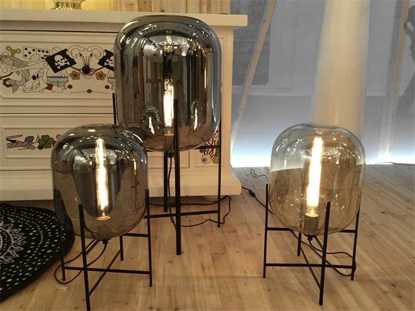 Modern Glass LED Floor Light Vloerlamp Standing Lamp Standing Lights Living Room Bedroom Restaurant Floor Lamps Kitchen Fixtures