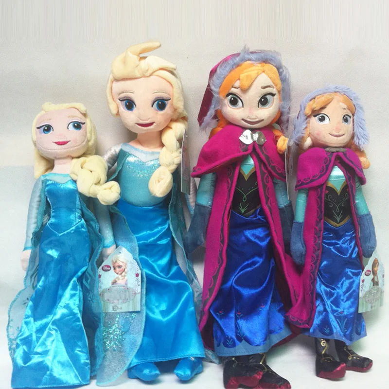 Игрушка плюшевая Холодное сердце Эльза и Анна милые Мультяшные животные