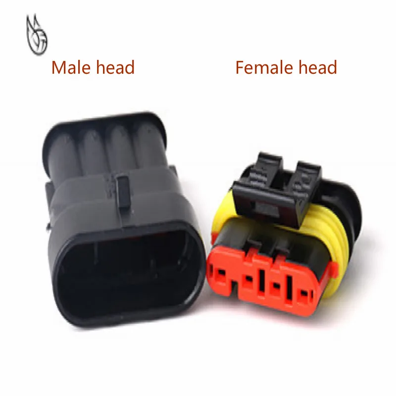 Manufacturer 4 Pin Way Sealed Waterproof Electrical Wire Auto Connector Plug Set New Car Part Automotive connectors | Обустройство