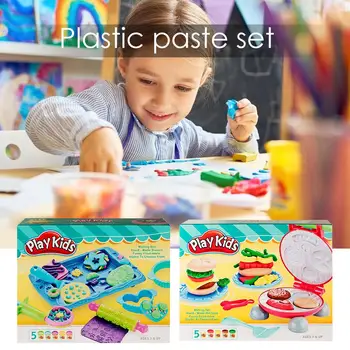 

Color Clay Tool Mold Set DIY Plasticene Clay Environmental Protection Cooking Toys For Children Toy Plasticine