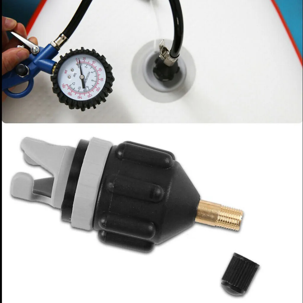 Inflatable Boat Pump Valve Adapter Nozzle SUP Paddle Board Kayaking Inflat Equipment