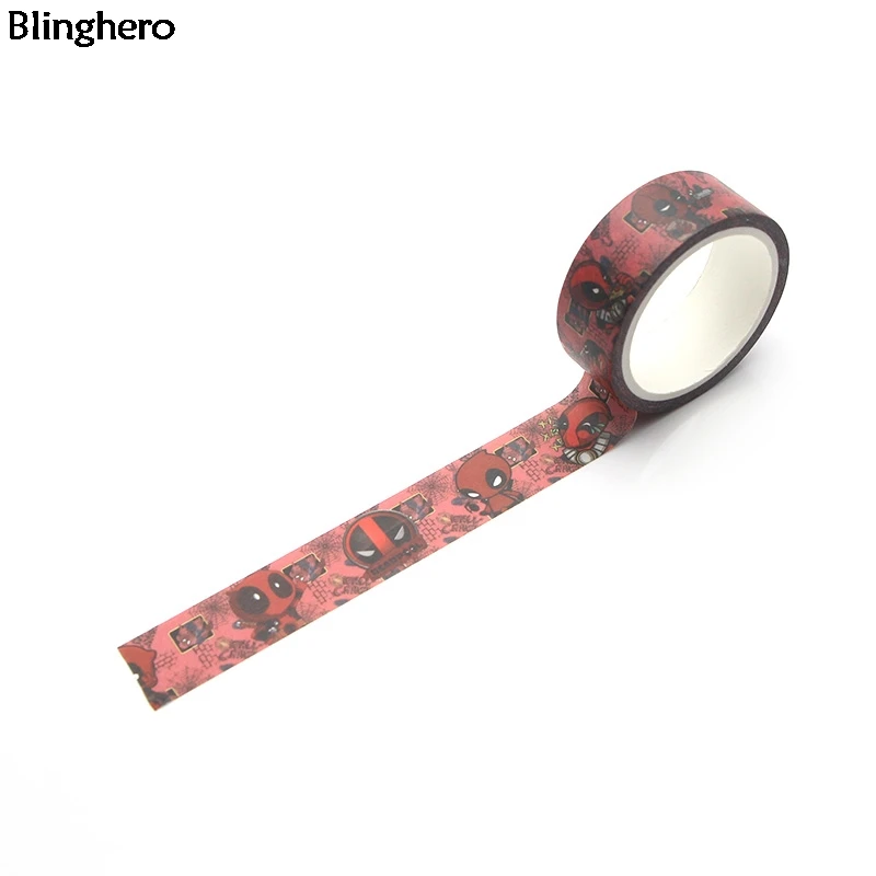 Bling hero Cool Guy 15 мм X 5 м мой герой васи лента рукоделие изоляционная лента клейкие ленты Мультяшные декоративные ленты модные переводные наклейки BH0043