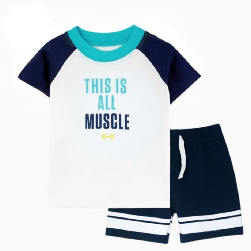 Short Sleeve Print T-Shirt+Shorts Baby Boy Summer Clothes Set Toddler Infant Outfit Newborn Girl Costume 6-36M New Born 2021 Baby Clothing Set near me Baby Clothing Set