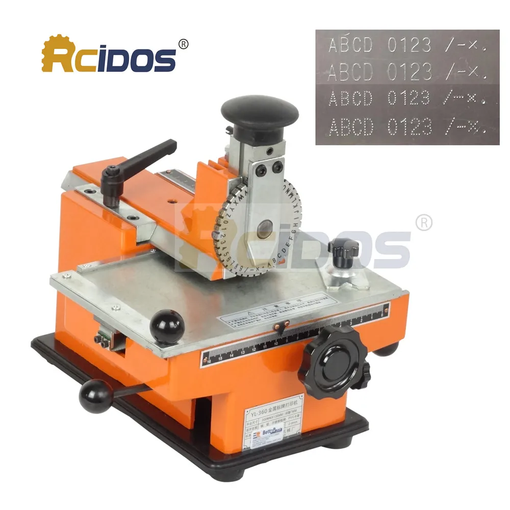 

YL-360 Semi-automatic manual marking machine,aluminum labeling coding machine,equipment parameter label printer(without plate)