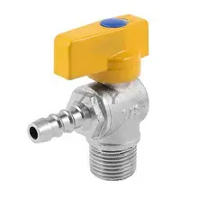 Желтый металл 1/" PT папа резьба до 10 мм штуцер под шланг разъем газовый шаровой кран