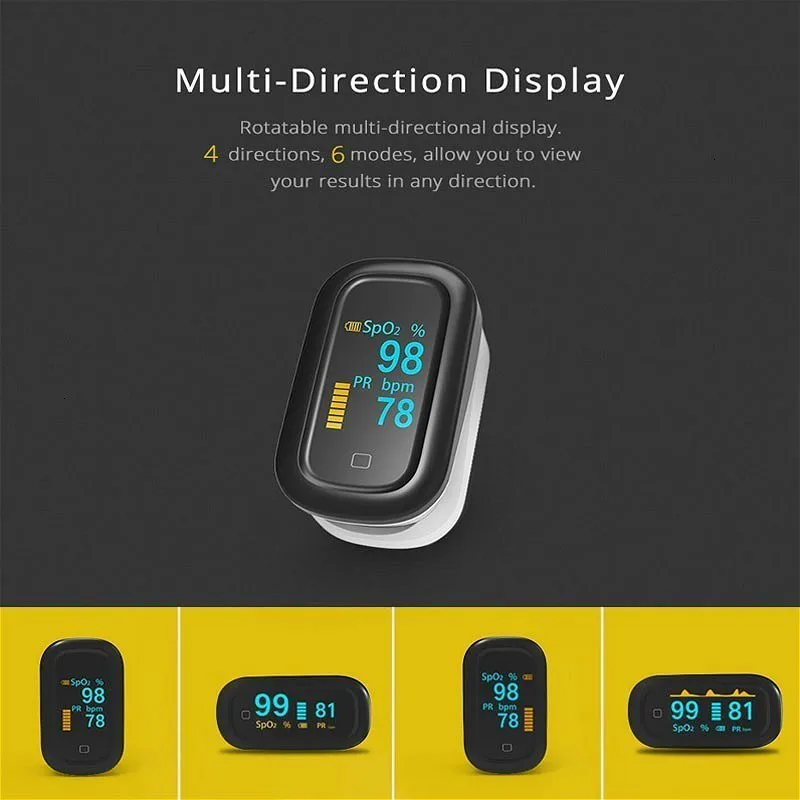 Медицинское оборудование сенсорный экран пальцевой Пульсоксиметр Oled spo2 PR кислородный Saturometro монитор Oximetro De Dedo оксиметр