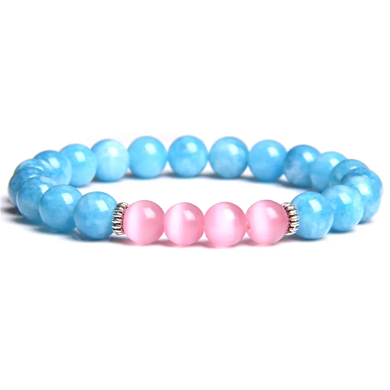 

Ladies Women aquamarines cat eye beads bracelet cute simple trendy korean design girl women bracelets jewelry dropshipping gifts