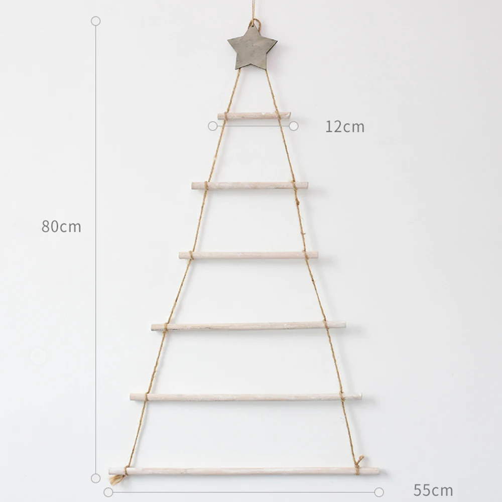 DIY деревянная Рождественская елка в скандинавском стиле Искусственные Поддельные Детские Подарки Рождественская елка украшения Настенный декор для год