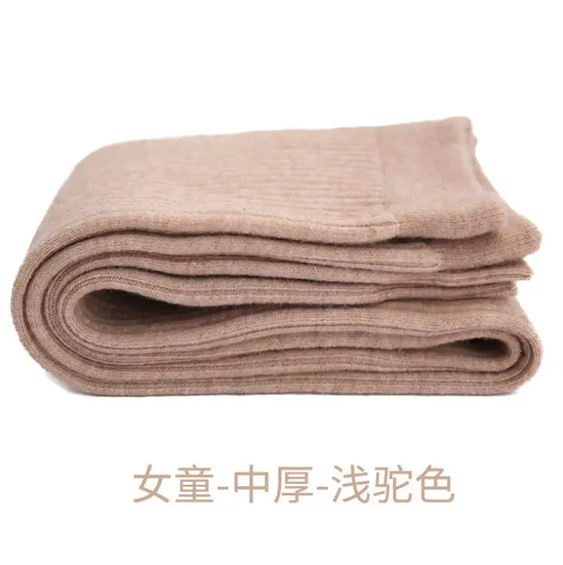camel for girls Зимние детские штаны От 0 до 15 лет Детские теплые штаны bew для детей из шерсти ягнёнка, кашемир брюки леггинсы для девочек трикотажные брюки для мальчиков с подкладкой из плюша и шерсти, Штаны штаны - Цвет: camel for girls