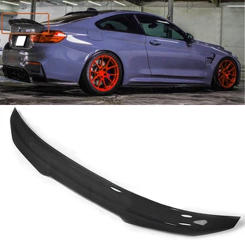 

Autoleader Carbon Fiber Car Spoiler Wings Trunk Lid Spoiler Wing PSM Style High Kick Boot Spoiler Wing for BMW F82 M4 2015-2019