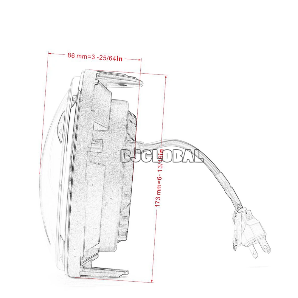 7 дюймов Led Headligh для Honda CB400 CB500 CB1300 VTEC Hornet 250 600 900 VTR250 фары H4 мотор головная лампа светильник аксессуары