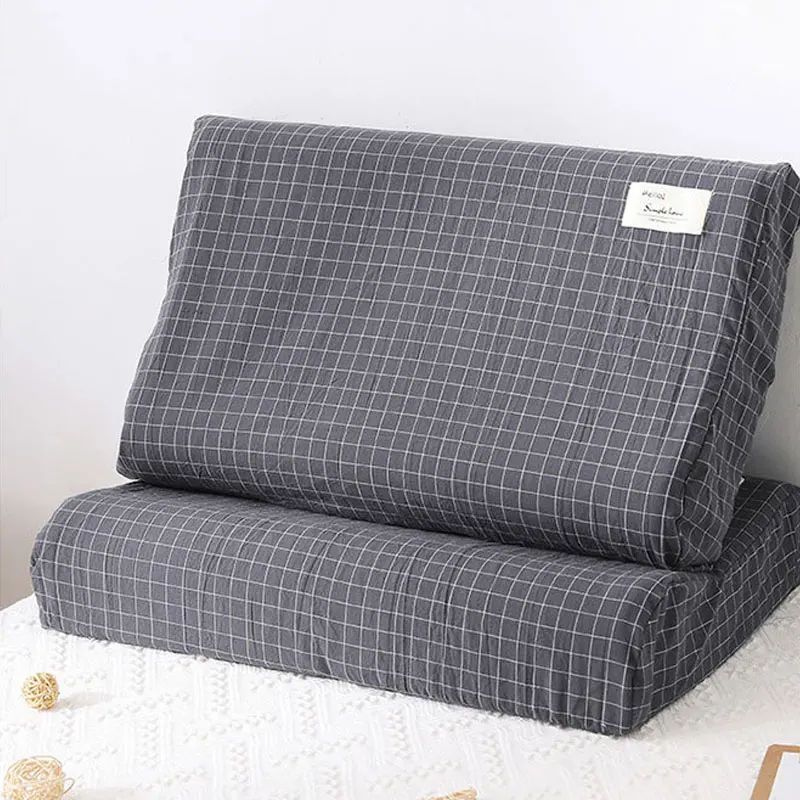 Cotton Latex Pillowcase Bedroom Sleeping Memory Foam Latex Pillows Case Neck Healthcare Pillow Covers Fashion 3