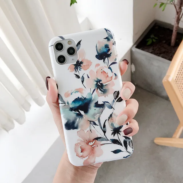 Retro Colorful Flowers Phone Case For iPhone Free Worldwide Shipping