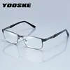 Gafas de lectura YOOSKE de acero inoxidable para hombre, gafas de lectura de negocios para hombre, gafas ópticas de presbicia para hombre + 1,0 1,5 2,0 2,5 3,5 3 4,0 ► Foto 2/6