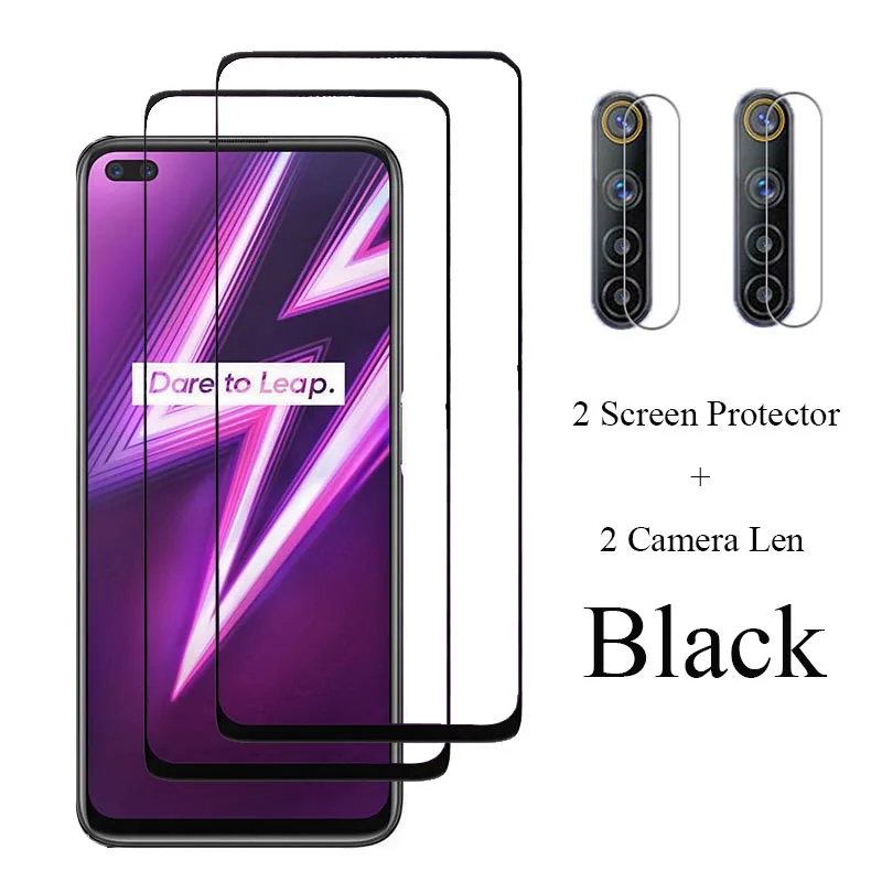 SHIEID Cover Per Oppo Realme 6 Pro - Vetro Temperato Marmo, Gomma Gel Ultrasottile, Antiscivolo (Star Crescent Moon)