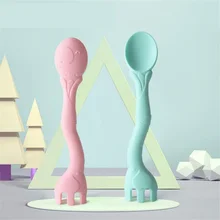 Силиконовые детские ложки-ложки для кормления детей или малышей, без бисфенола и свинца, отличный подарок для младенцев