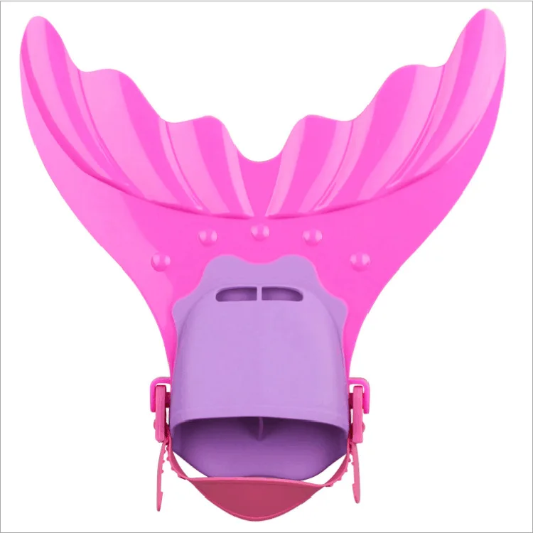 

New Style Children Flippers Mermaid Flippers Snorkeling Monolithic Swimming Tail of Swim Fins Adult Diving Flippers