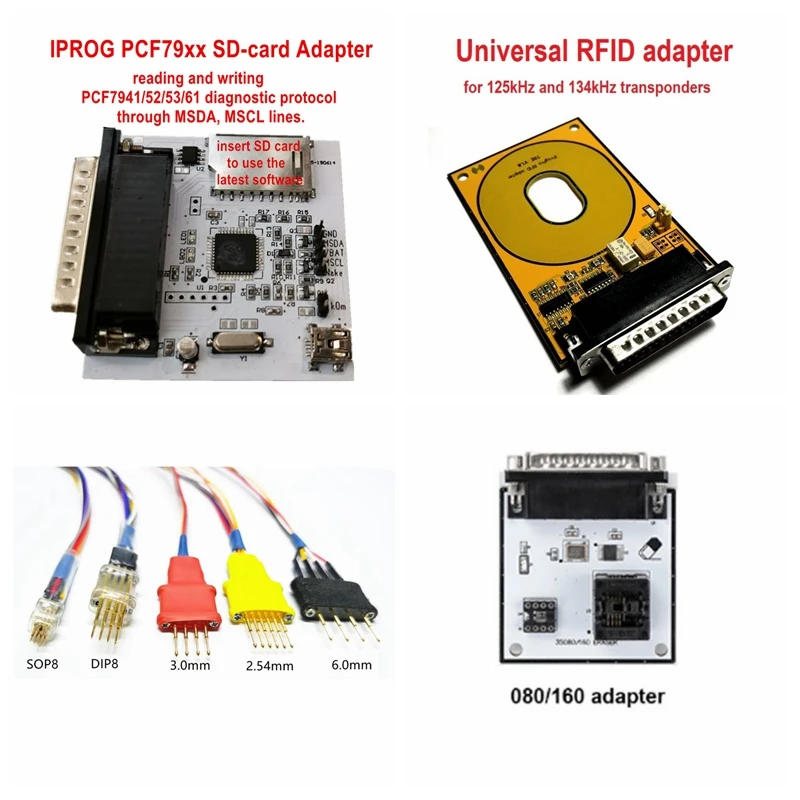 Программатор Iprog + V84 IPROG Pro PCF79XX поддержка IMMO коррекция пробега сброс подушек
