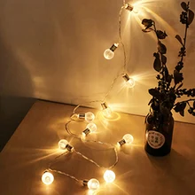 10 шт. светодиодный светильник, 1,5 м, гирлянда, Рождественский, праздничный, домашний декор, подвесные лампы, декоративный светодиодный светильник, новогодний, сказочный светильник s
