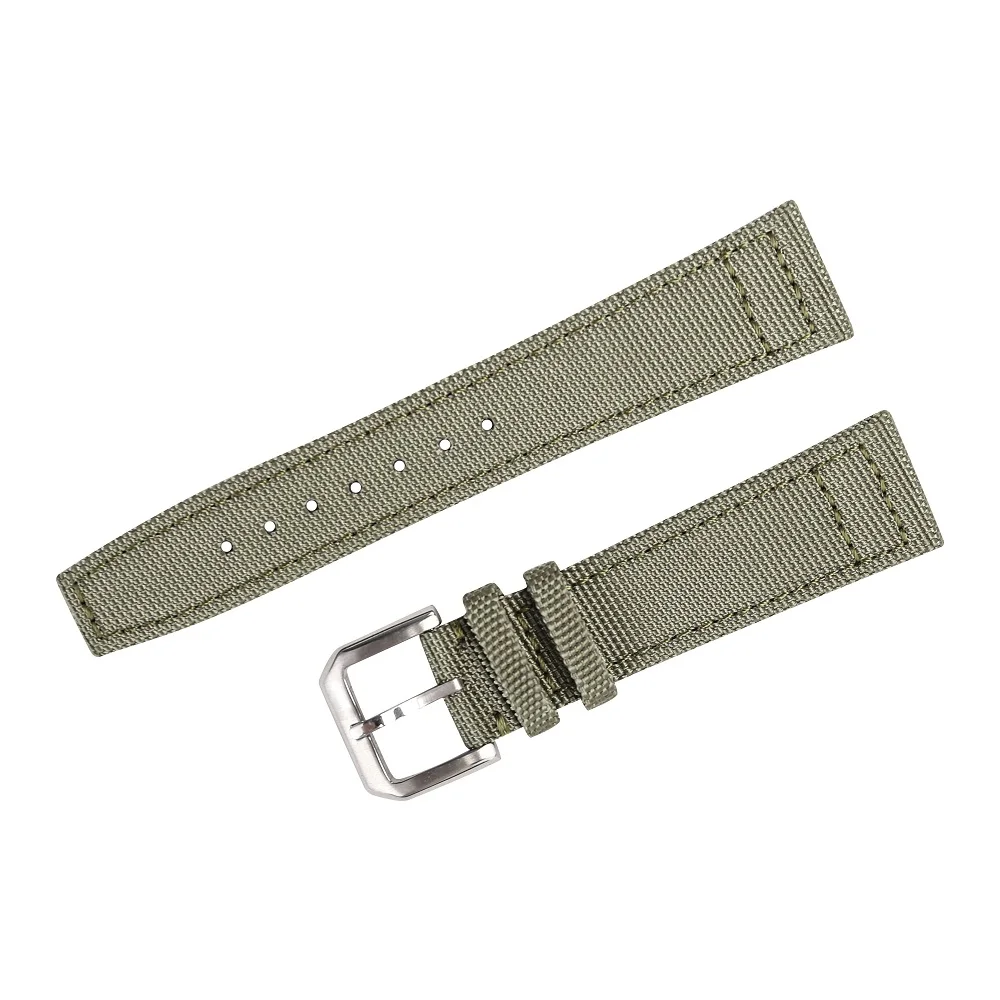 Nylon Watch Strap For IWC PILOT Canvas Watchbands 21mm 22mm Black Green Watch Band Belt With 3