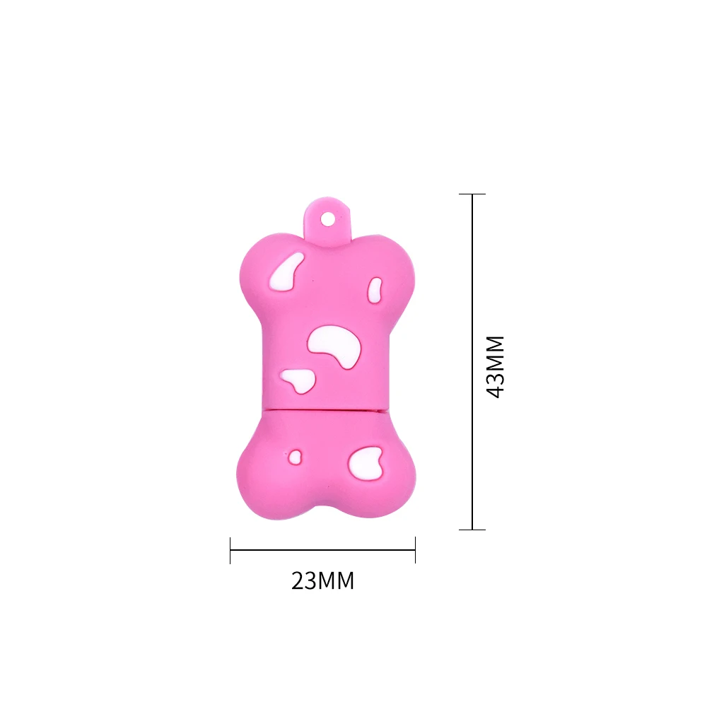 Cartoon bone usb flash USB 2.0 pendrive 128mb 32gb memoria Usb 64gb pet photography gifts pen drive free shipping memory stick