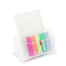 1 шт. акриловые офисные принадлежности пластиковый прозрачный Настольный бизнес-Чехол прозрачный Визитница Id Card F9G7