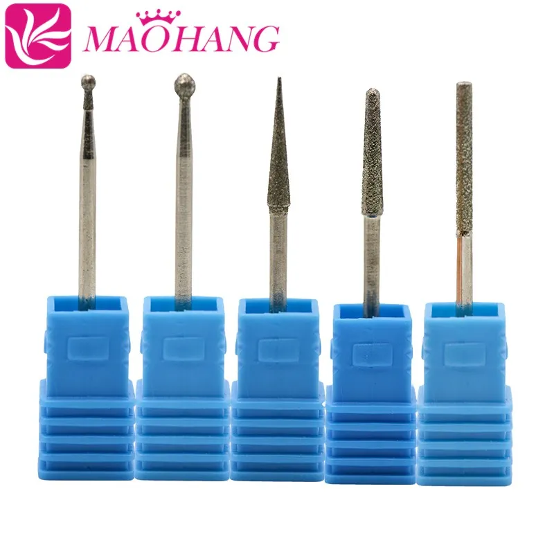

Diamond Burr Nail Drill Bits Cuticle Milling Cutter Electric File Grinder for Manicure Pedicure Machine Tools