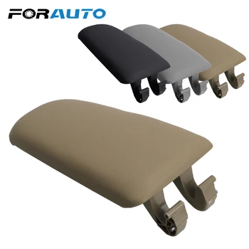 

FORAUTO Car Armrest Latch Cover Center Console Arm Rest Storage Box Lid Cover Leather For Audi A4 B6 B7 2002-2007 Car-Styling