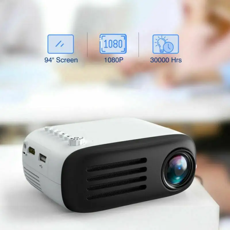 Светодиодный проектор для домашнего кинотеатра 7000 лм Full HD 1080P 3D VGA AV SD USB