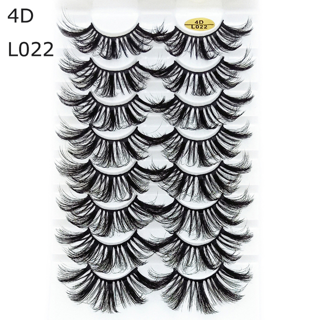 8 Pairs 3D Mink False Eyelashes Natural Wispy Fluffy Dramatic Volume Fake Lashes Extension Handmade Cruelty-free Eyelash