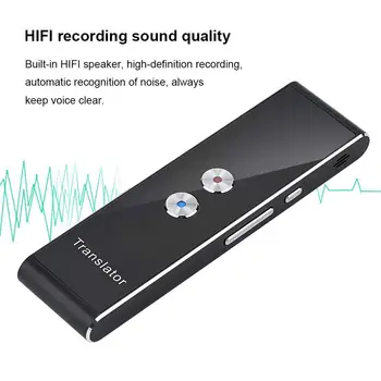 

Intelligent 41 Language Translator Bluetooth Translator Real-time Translating Machine Travel Meetings Voice Translators