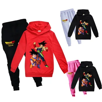 

Cartoon Anime Hoodies Sweatshirts Set Kids Winter Clothes Fashion Kids Hooded T Shirt Pants Toddler Children Kid Boys Clothing