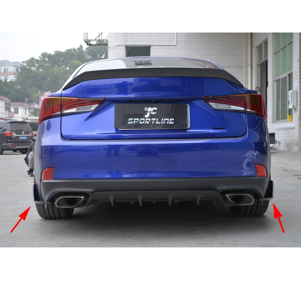 Задний бампер разветвители спойлер фартуки Cupwings Winglets для Lexus IS F Sport Sedan 4 двери