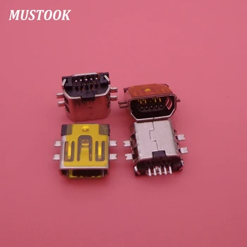 

100Pcs/Lot Micro USB socket MINI USB 5P female SMD connector Mini USB Interface 5Pin