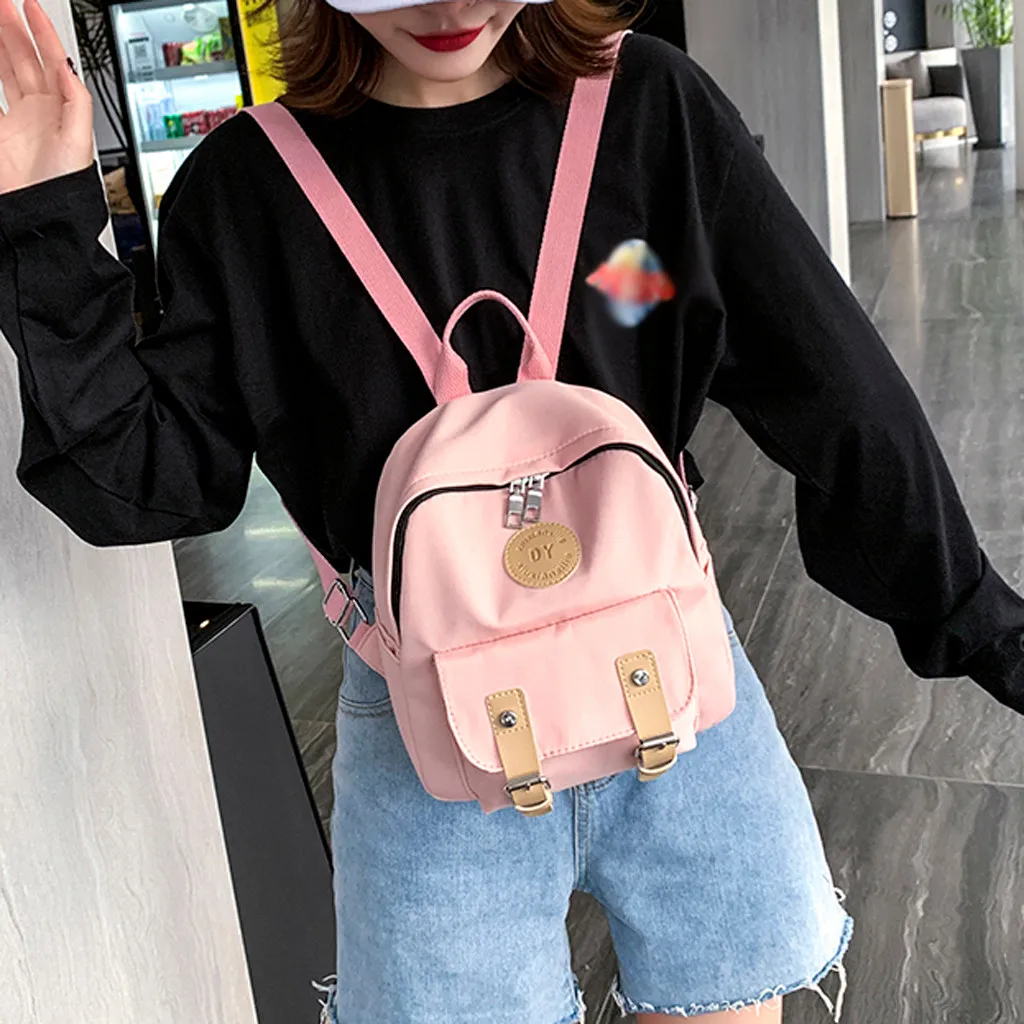 

South Korea lovely ins soft bag female student Japanese Harajuku backpack small fresh pink backpack bolsa feminina#g4