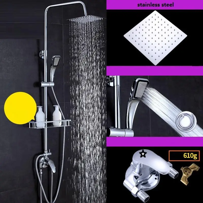 Version R Набор для душа Banheiro Lavabo Douchette Painel Doccia timna De Choveiro Regadera Electronica Ducha Douche Chuveiro Eletrico - Цвет: Version R