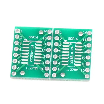 

10pcs SOP16 TSSOP16 SSOP16 to DIP16 Transfer Board DIP Pin Board Pitch Adapter