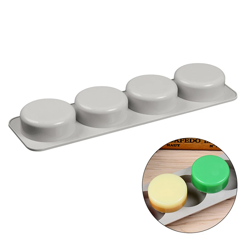 Овальные круглые силиконовые формы для мыла форма 4 полости рециркуляции ремесло