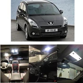 

LED Interior Car Lights For Peugeot 5008 0u 0e minivan 5008 mk2 minivan car accessories lamp bulb error free