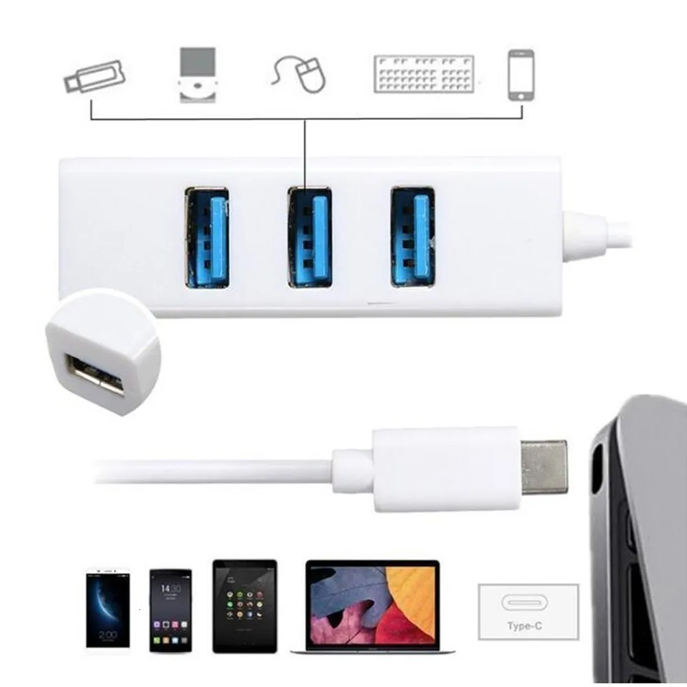 CHYI 4 Порты и разъёмы Mini Usb 3,0 док-станция Usb C 3,1 до нескольких Порты и разъёмы Usb-c хаб Micro Usb3.0 разветвитель для huawei Xiaomi Android Смартфон ноутбук